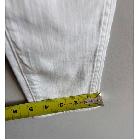 Madewell Womens Button Fly High Rise Fitted Skinny Crop Jeans White Sz 26 - Picture 8 of 10
